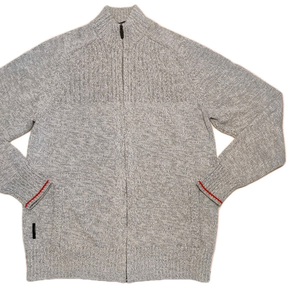 Icebreaker Mens Full Zip Sweater Size XL Gray Wool Blend Thick Layer Outdoor - Picture 1 of 16